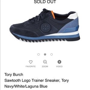 Tory Burch Sawtooth Logo Trainer Sneaker